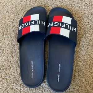 Navy Tommy Hilfiger slides